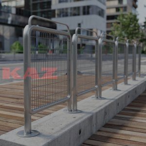 Пешеходные панельные ограждения с декором ОГРПЕШ - 14 